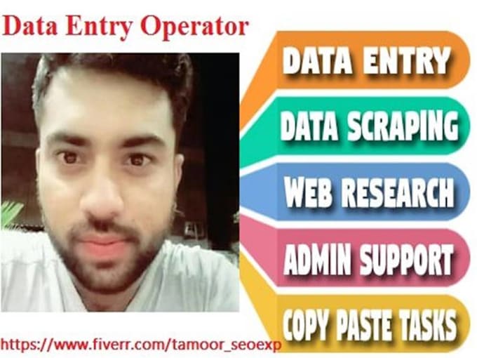 Be Your Data Entry Operator And Virtual Assistance By Tamoorseoexp Fiverr 5020