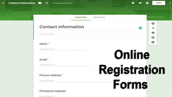 Make google form for registeration etc by Mubashirnouman | Fiverr