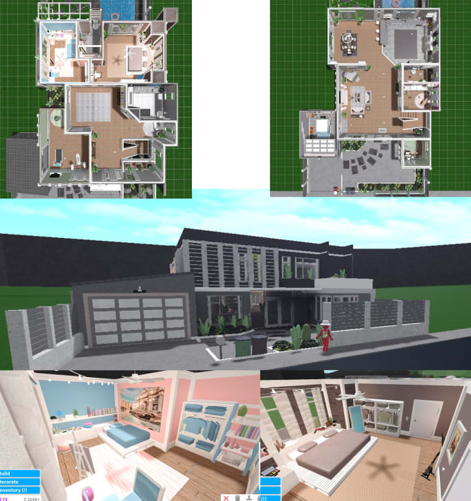Build a roblox bloxburg house for you by Joonies