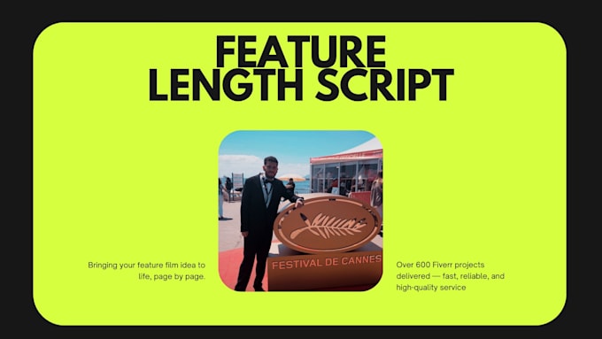 write an iconic and memorable screenplay