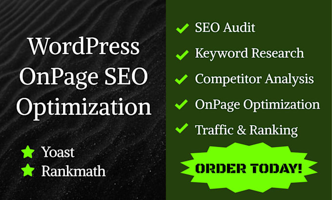 do on page technical SEO audit for wordpress website