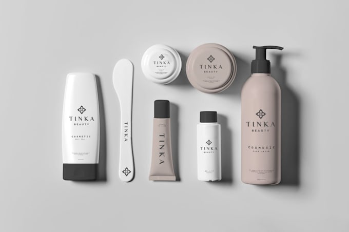 do realistic cosmetics packaging mockup