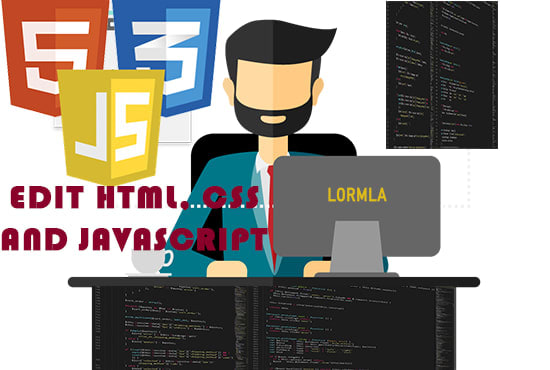 Edit html and css and javascript on your webpage by Lormla | Fiverr