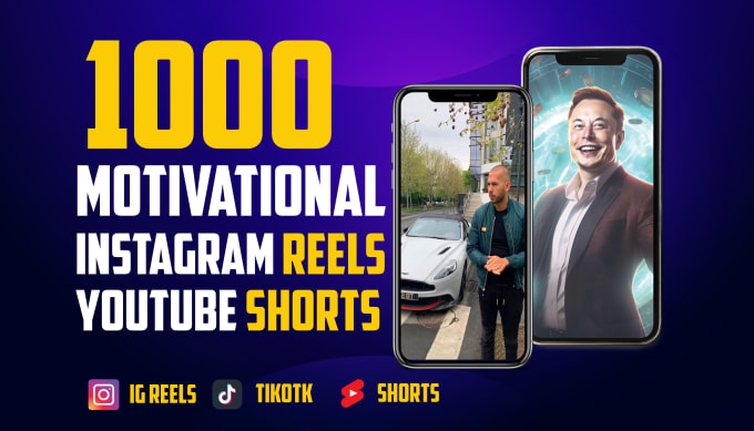create motivational youtube shorts and instagram reels