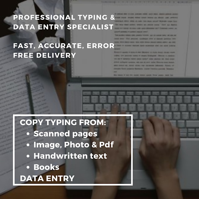 provide professional typing services