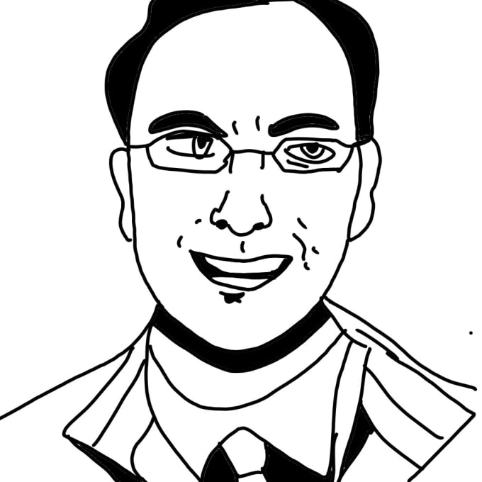 wallpapers Simple Black And White Portrait Drawing fiverr