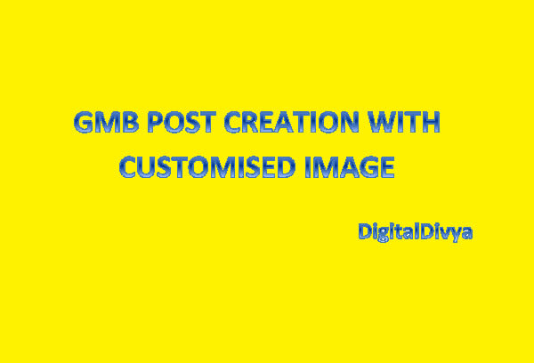 do gmb post creation with customized image