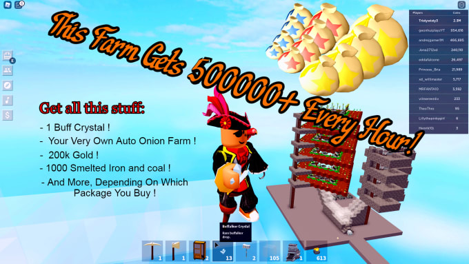 Make You An Auto Berry Farm In Roblox Islands With My Resources By Wistytristy - all roblox items with special effects