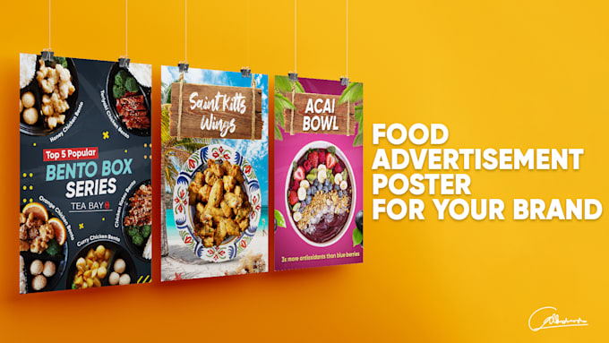 create food advertisement poster for your brand