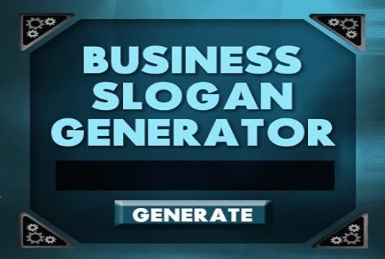 Brand name for business, generator of domain, taglines, company slogan