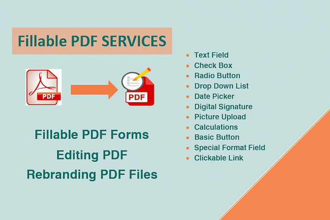 recreate and design fillable PDF forms