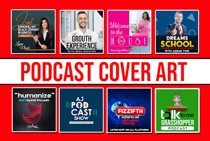 design podcast cover art, podcast cover, podcast logo design