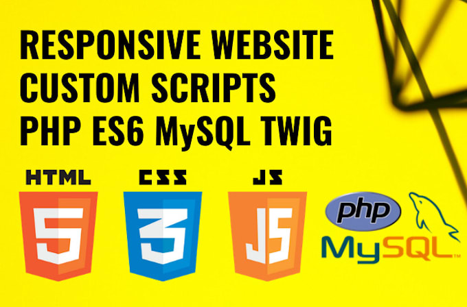 Develop website in html, css, javascript bootstrap, react, php by ...