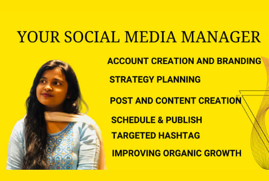 be your  social media manager