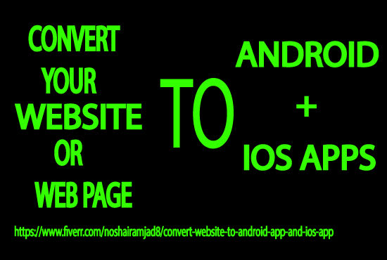 convert website to android or iphone app