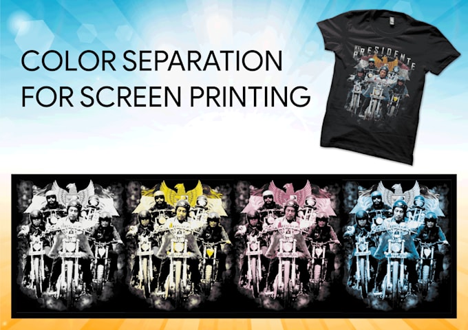 do color separation for screen printing