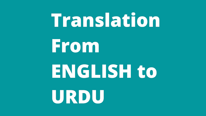 translate documents from english to urdu