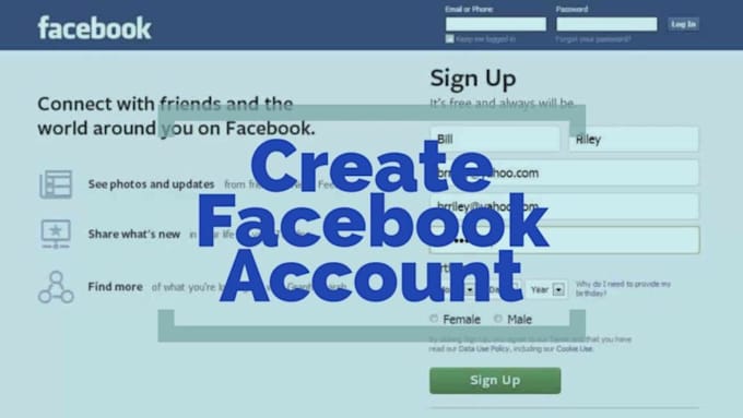 do create facebook account