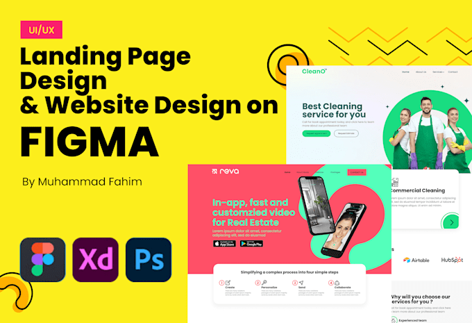 Design figma ui ux landing page and website design by Mfahim86 | Fiverr