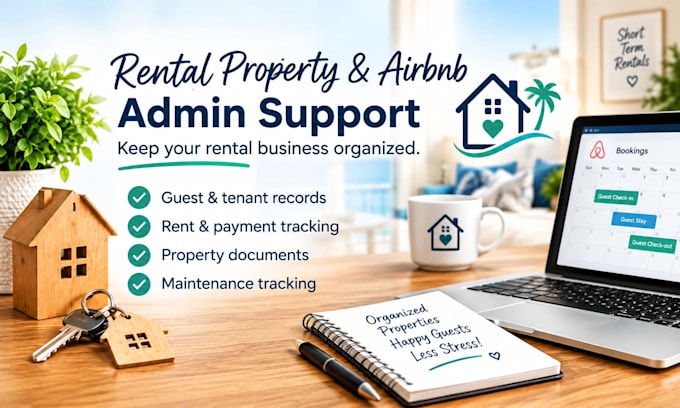 provide airbnb and rental property admin support