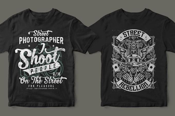 Create eye catching t shirt designs for 