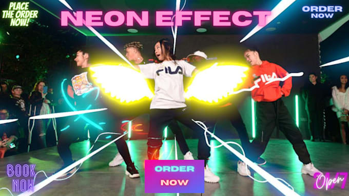 do neon scribble effect on your videos within 24 hr