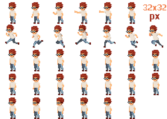 create pixel characters with pixel animations