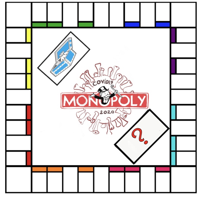 Custom MEGA Monopoly Template Online Editor Jettemplate Download Bonus  Graphics Editable Ready to Print Idea 