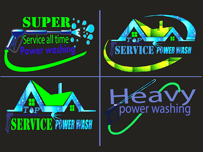 do power or pressure washing cleaning and servicing logo
