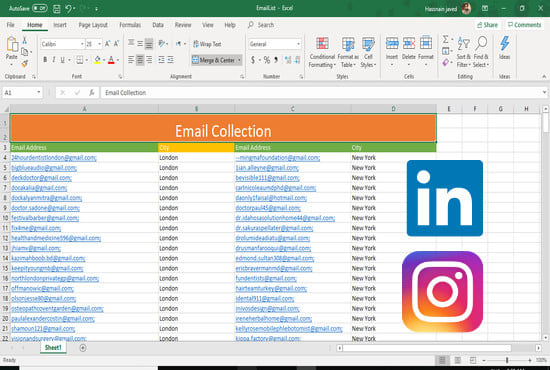 collect active niche targeted email list in 24 hours