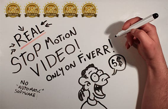 do a real whiteboard animation video in stop motion