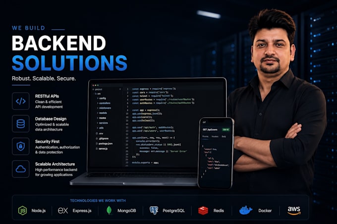 be your backend developer nodejs laravel nextjs django