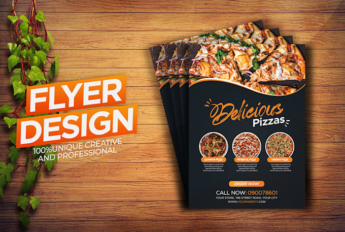 design 1 page attractive flyer