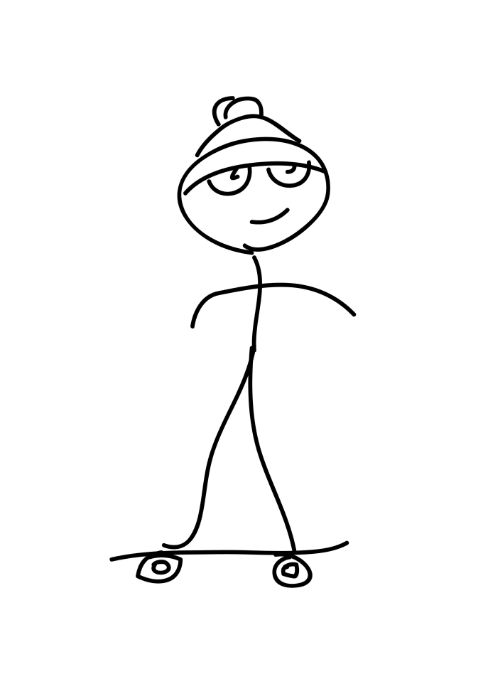 Draw a stik man that looks a bit like you for avata or any use by Ponihoax