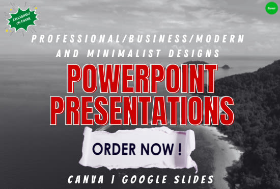 design modern power point presentation