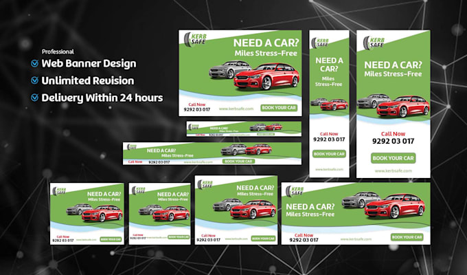 design beautiful web banner and google ad