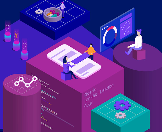 design an incredible isometric illustration