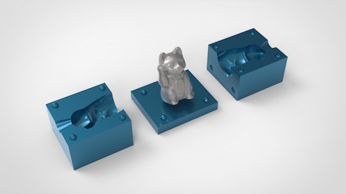 do 3d mold design for 3d printing or manufacturing
