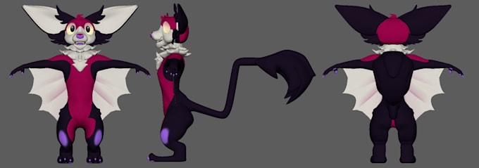 create a custom furry anime vrchat avatar