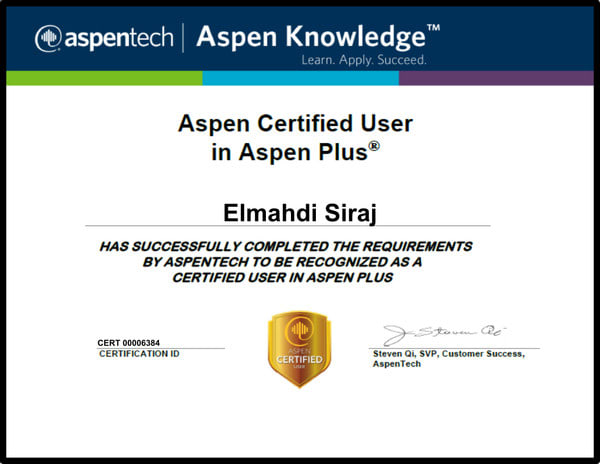 do  aspen plus simulations
