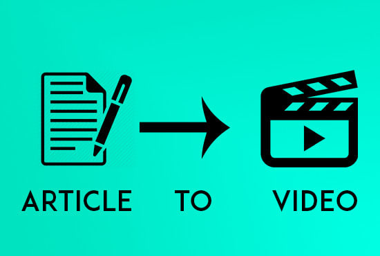 convert article to video, blog post to video