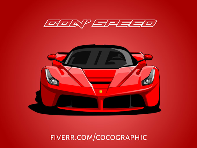 draw awesome illustration of your car or any vehicle