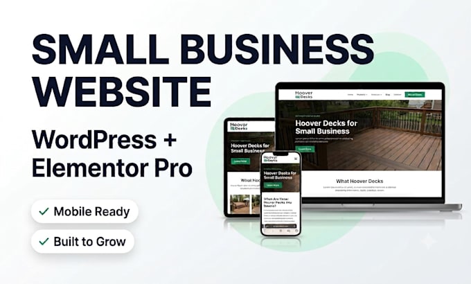 design wordpress website with elementor pro