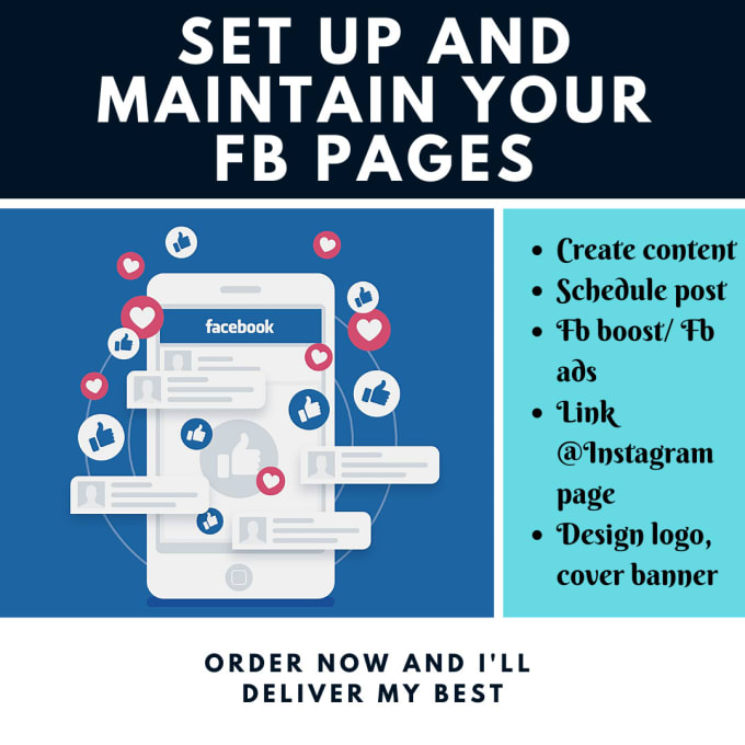Create your page to maintain your fb and ig pages by Raffatiha Fiverr