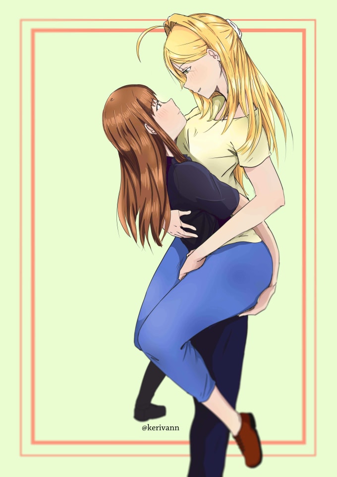 Draw yuri fanart of your favorite characters by Syamimazlan