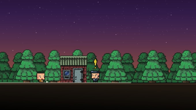 make professional pixel art on the background