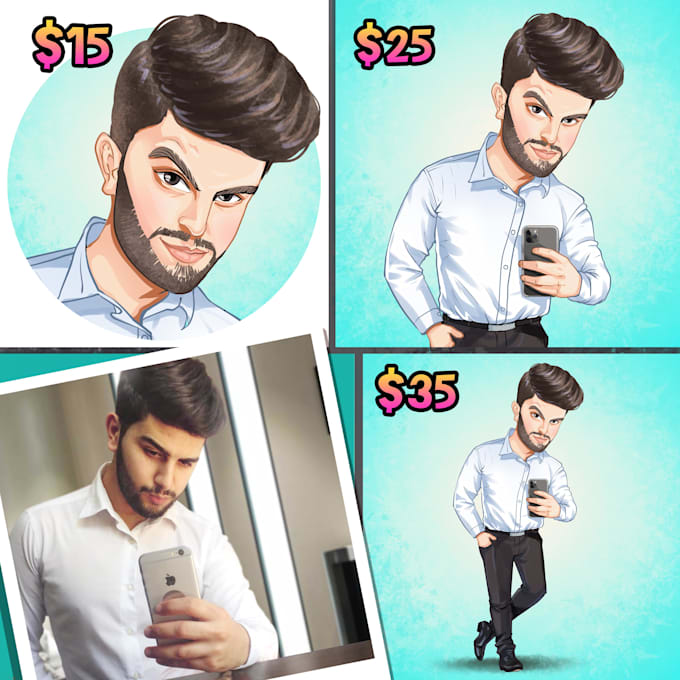 Draw you as your personal cartoon by Jade_caricature | Fiverr