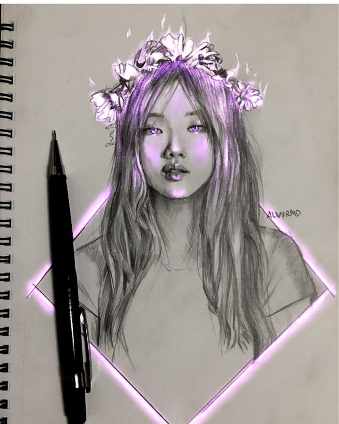 How To Make Pencil Drawing Glow