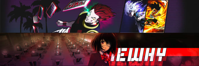 Create A Anime Banner For Your Youtube Twitch Or Twitter Account By Newhy1