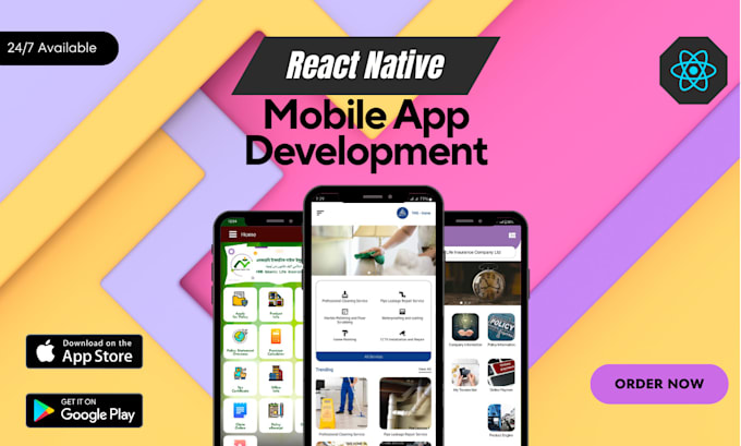 do react native mobile app development design